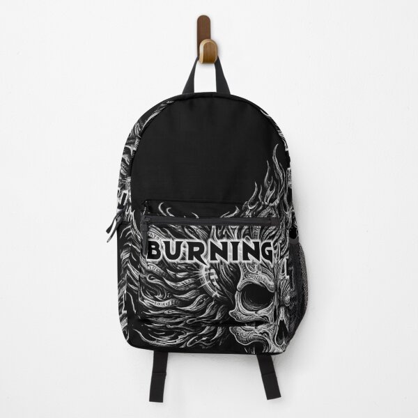 Item preview, Burning Rhythm Heavy Metal Flaming Skull Headphones designed and sold by BrainConstip.