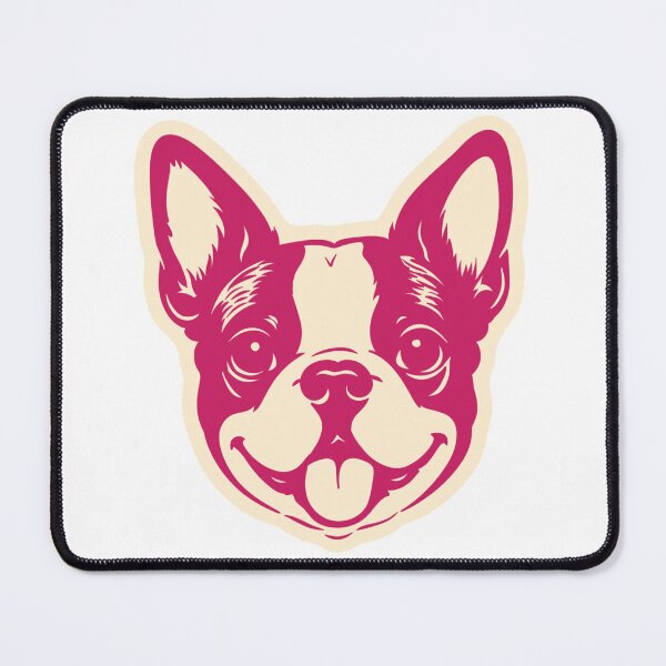 Item preview, Cute Boston Terrier Face Puppy Illustration designed and sold by mafervicenttin.