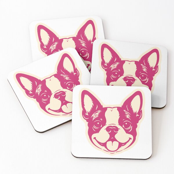 Item preview, Cute Boston Terrier Face Puppy Illustration designed and sold by mafervicenttin.