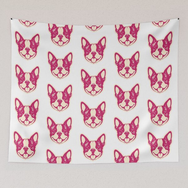 Item preview, Cute Boston Terrier Face Puppy Illustration designed and sold by mafervicenttin.