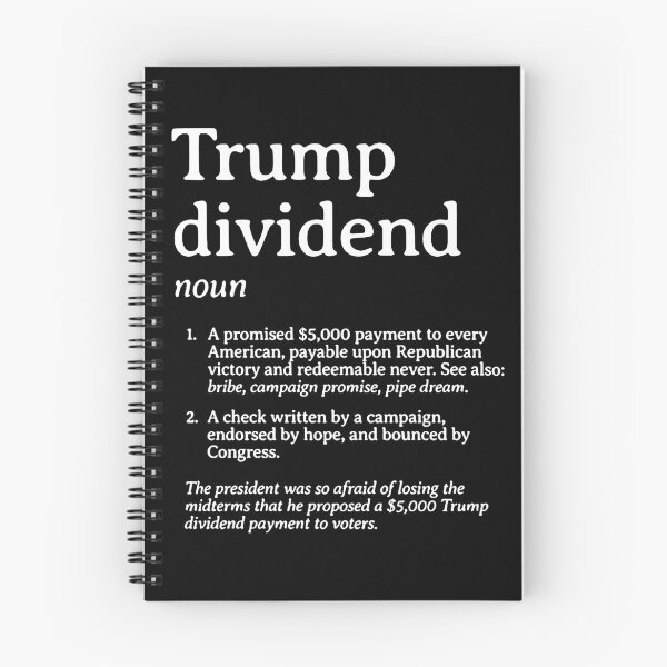 Item preview, Trump Dividend Definition, Funny Political Satire designed and sold by gidel-sales.