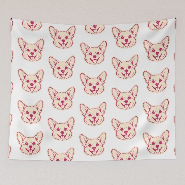 Item preview, Cute Corgi Face Puppy Illustration designed and sold by mafervicenttin.