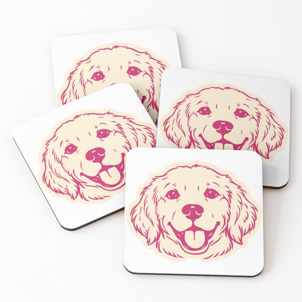 Item preview, Cute Golden Retriever Face Puppy Illustration designed and sold by mafervicenttin.