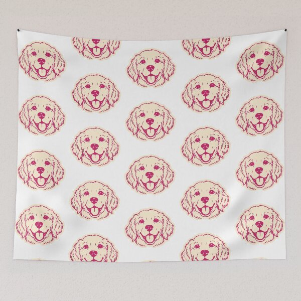 Item preview, Cute Golden Retriever Face Puppy Illustration designed and sold by mafervicenttin.