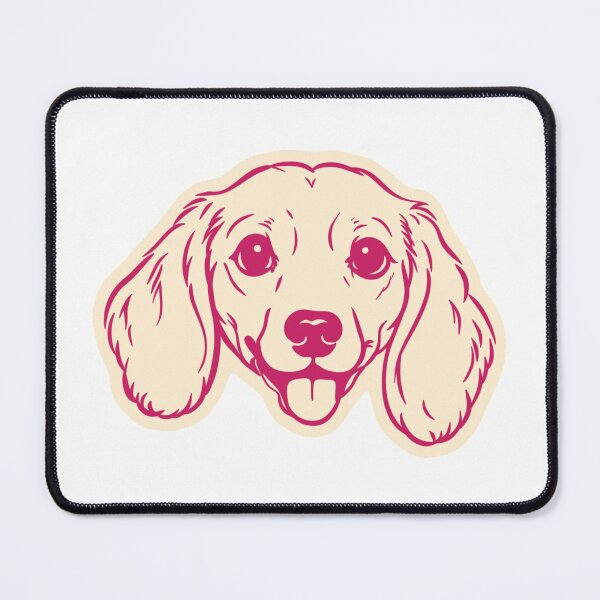 Item preview, Cute Dachshund Face Dog Illustration designed and sold by mafervicenttin.