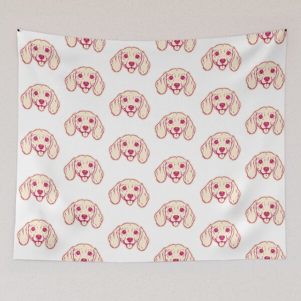 Item preview, Cute Dachshund Face Dog Illustration designed and sold by mafervicenttin.