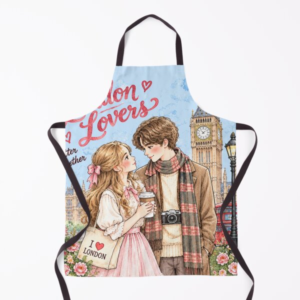 Item preview, London Lovers Better Together Romantic Couple Travel Art designed and sold by MAGICKEY2024.