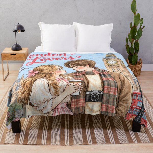 Item preview, London Lovers Better Together Romantic Couple Travel Art designed and sold by MAGICKEY2024.