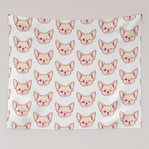 Item preview, Cute Pink Chihuahua Face Puppy Illustration designed and sold by mafervicenttin.