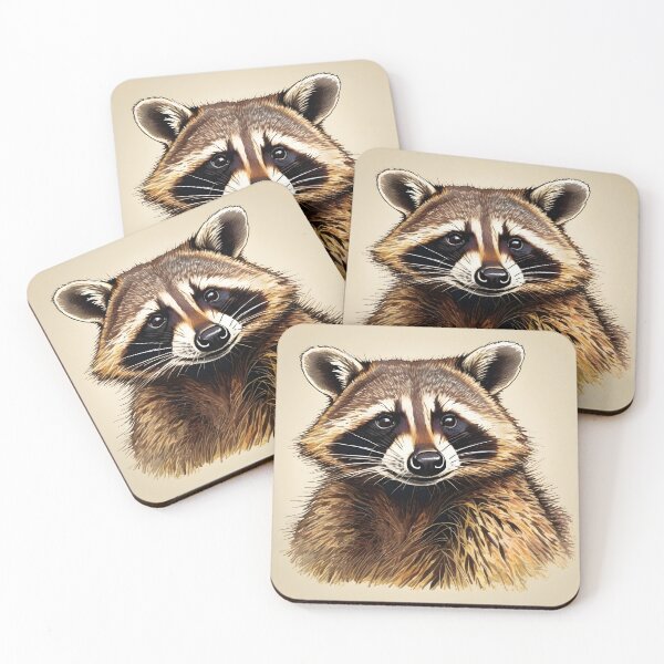 Item preview, Raccoon Engraving Style Art Print designed and sold by NorthernWallCo1.
