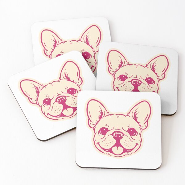 Item preview, Cute French Bulldog Face Illustration designed and sold by mafervicenttin.