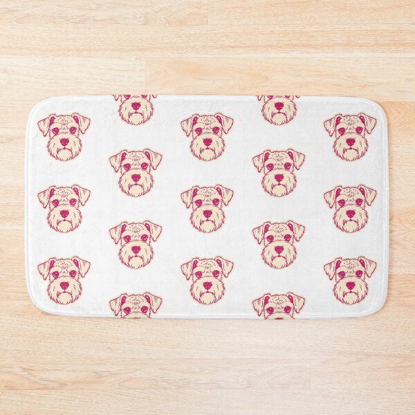 Item preview, Cute Schnauzer Dog Face Pink Illustration designed and sold by mafervicenttin.
