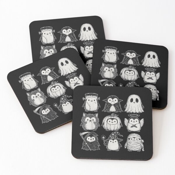 Item preview, Cute Halloween Penguin Doodle Spooky Skeleton Pumpkin designed and sold by CrinoSwice.