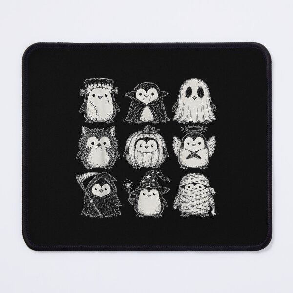 Item preview, Cute Halloween Penguin Doodle Spooky Skeleton Pumpkin designed and sold by CrinoSwice.