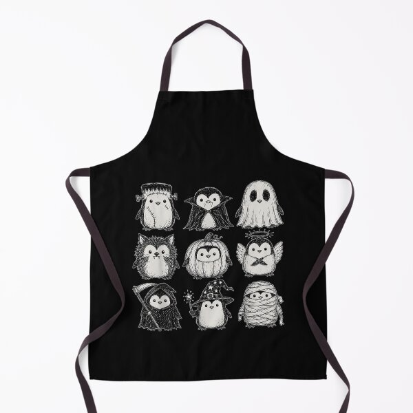 Item preview, Cute Halloween Penguin Doodle Spooky Skeleton Pumpkin designed and sold by CrinoSwice.