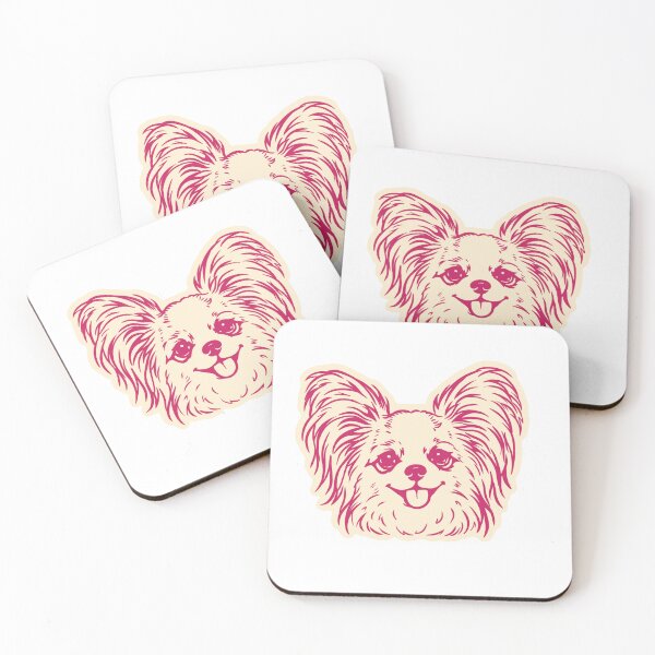 Item preview, Cute Papillon Dog Pink Puppy Face designed and sold by mafervicenttin.