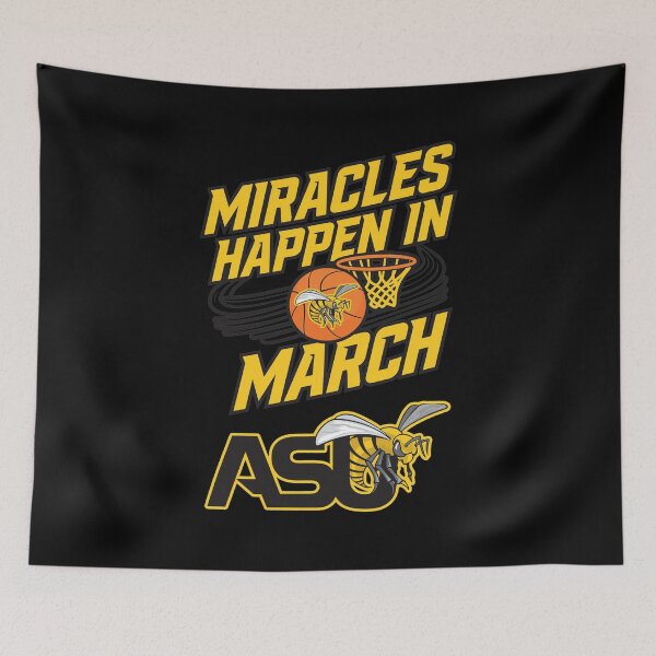 Item preview, Miracles Happen In March ASU Bee Basketball designed and sold by CAYDENSYEL.
