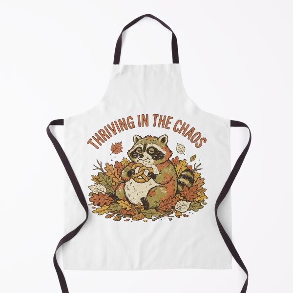 Item preview, Thriving in the Chaos Funny Raccoon Fall Leaves designed and sold by Sanan Israyilli.