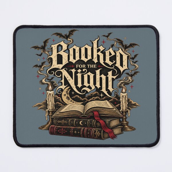 Item preview, Booked for the Night Gothic Reader designed and sold by POD DYNASTY | Original Print On Demand T-Shirt Graphics.