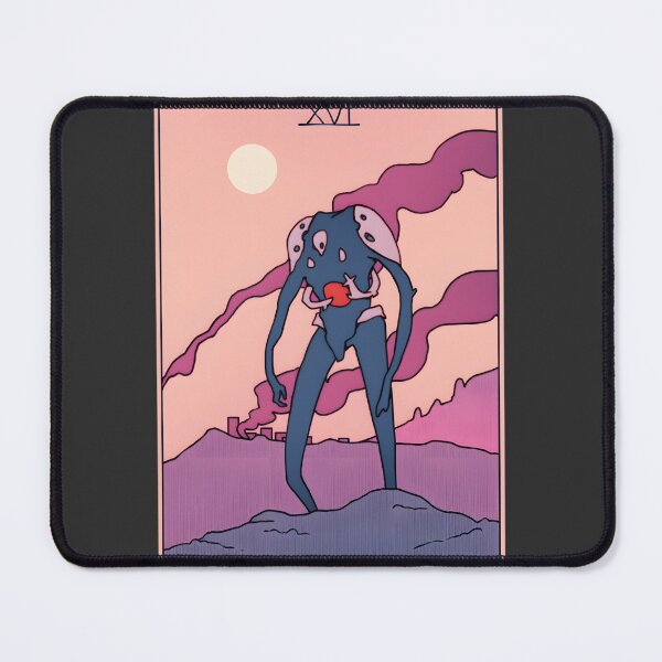 Item preview, The Tower Abstract Art Illustration with Dramatic Sky and Bold Colors designed and sold by JoeWillFilms.