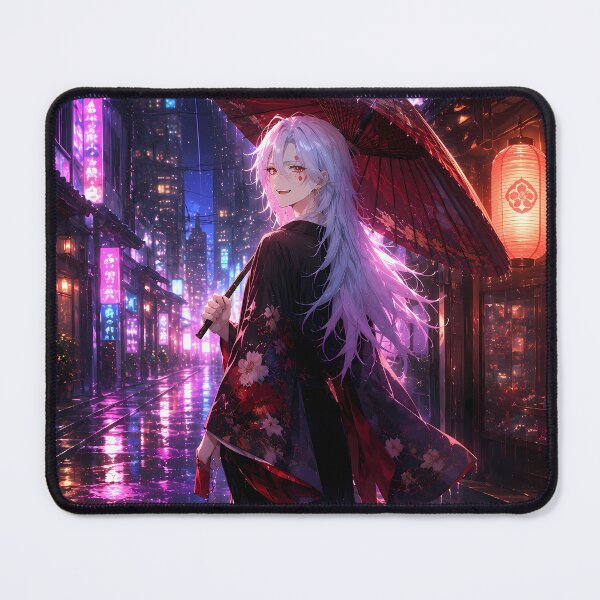 Item preview, Tengen Uzui Demon Slayer Neon Rain City Stroll designed and sold by SolenneAzur.