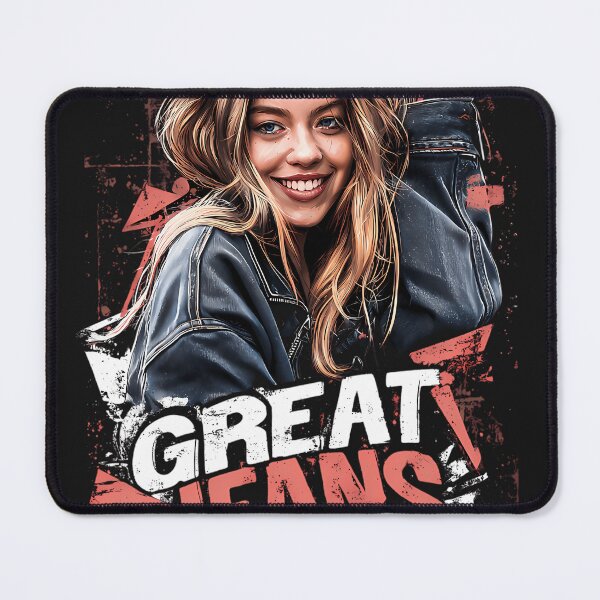 Item preview, Sydney Sweeney Great Jeans Flirty Smile Celebrity designed and sold by omzyamzu.