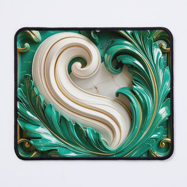 Item preview, Sculptural Jade with Gold Enamel designed and sold by Vicky Brago-Mitchell®.