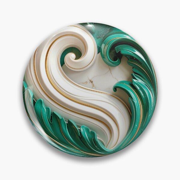 Item preview, Sculptural Jade with Gold Enamel designed and sold by Vicky Brago-Mitchell®.