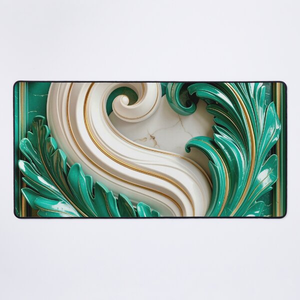 Item preview, Sculptural Jade with Gold Enamel designed and sold by Vicky Brago-Mitchell®.