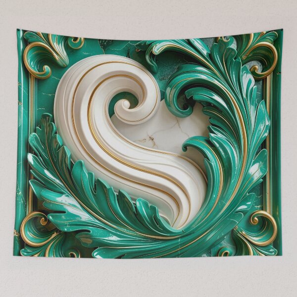 Item preview, Sculptural Jade with Gold Enamel designed and sold by Vicky Brago-Mitchell®.