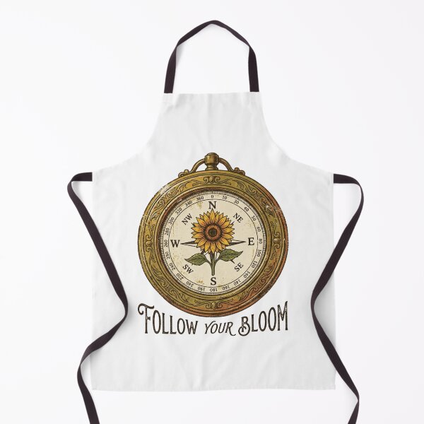 Item preview, Follow Your Bloom Vintage Sunflower Compass Quote designed and sold by Sanan Israyilli.