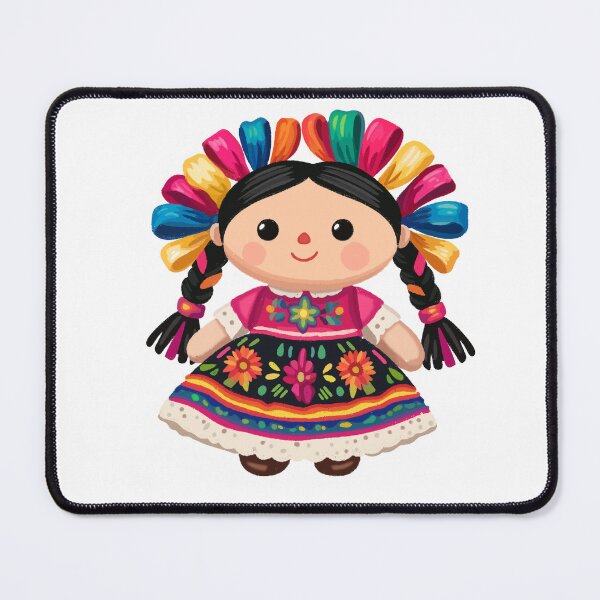 Item preview, Colorful Mexican Doll Traditional Folk Art designed and sold by mafervicenttin.