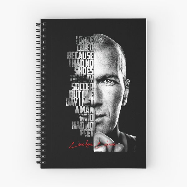 Item preview, Black And White Zinedine Zidane Quote Poster designed and sold by NoraPotworaart.