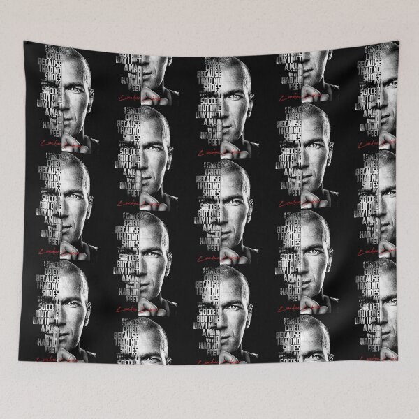 Item preview, Black And White Zinedine Zidane Quote Poster designed and sold by NoraPotworaart.