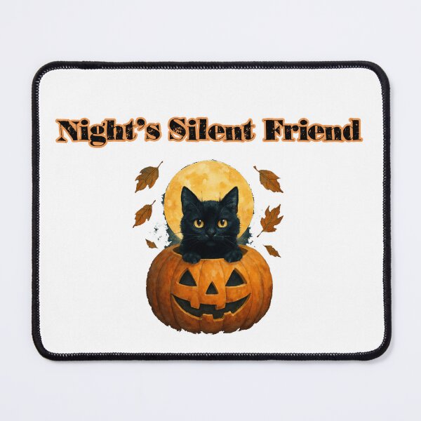 Item preview, Night's Silent Friend Mysterious Black Cat Companion designed and sold by Dreamsartistry.