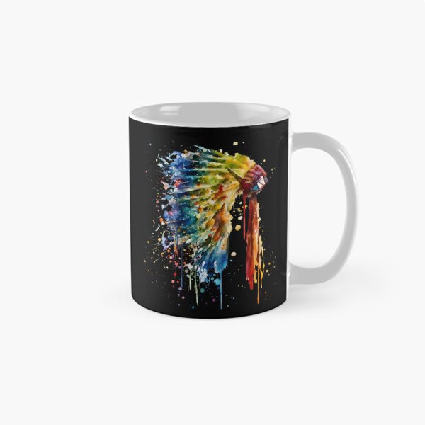 Item preview, Colorful Watercolor Feather Headdress Splash Art designed and sold by BriceFlamand.