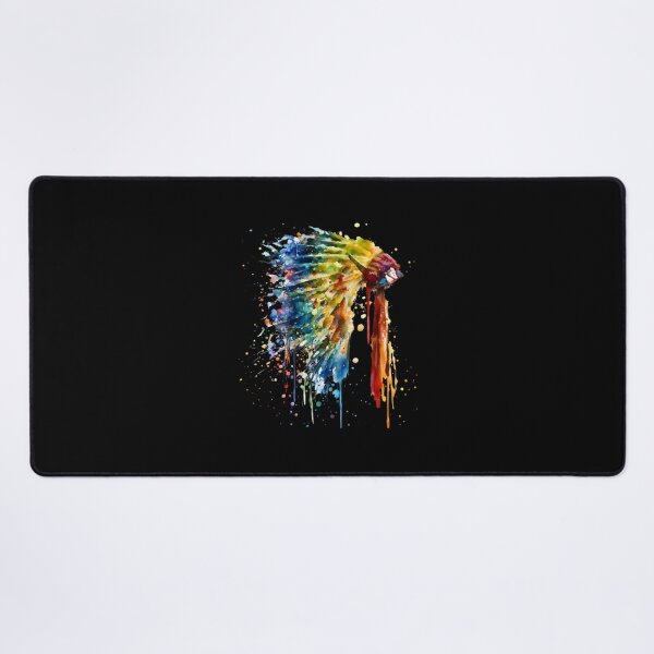 Item preview, Colorful Watercolor Feather Headdress Splash Art designed and sold by BriceFlamand.
