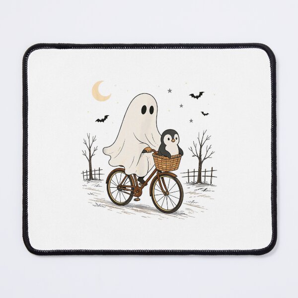 Item preview, Penguin Ghost Bicycle Halloween Night Ride designed and sold by CrinoSwice.