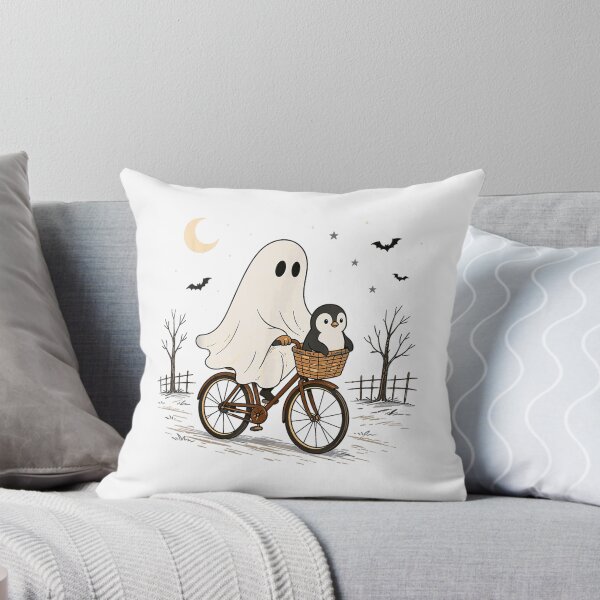 Item preview, Penguin Ghost Bicycle Halloween Night Ride designed and sold by CrinoSwice.