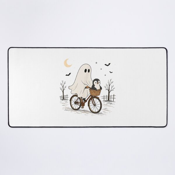 Item preview, Penguin Ghost Bicycle Halloween Night Ride designed and sold by CrinoSwice.
