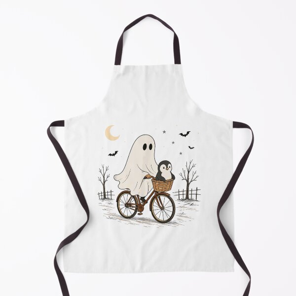 Item preview, Penguin Ghost Bicycle Halloween Night Ride designed and sold by CrinoSwice.