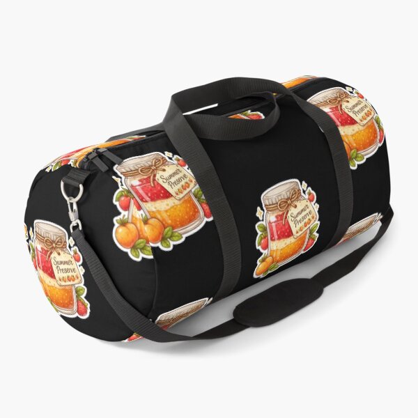 Item preview, Summer Preserve Homemade Strawberry Peach Jam Jar Cottagecore designed and sold by FestivityFinds.