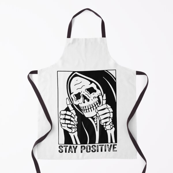 Item preview, Funny Skull Stay Positive Skeleton Halloween Motivational designed and sold by Suzu Comena.