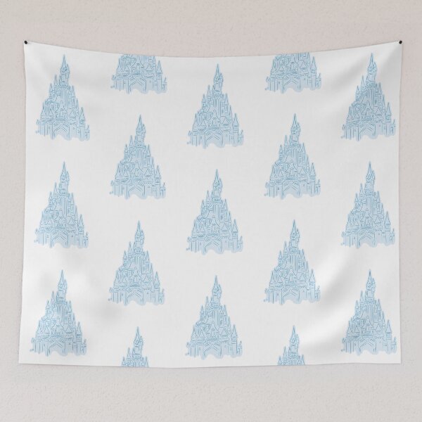 Item preview, Pastel Blue Fairytale Castle designed and sold by mafervicenttin.