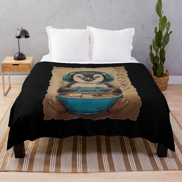 Item preview, Penguin Gamer Ramen Gaming Funny  designed and sold by CrinoSwice.