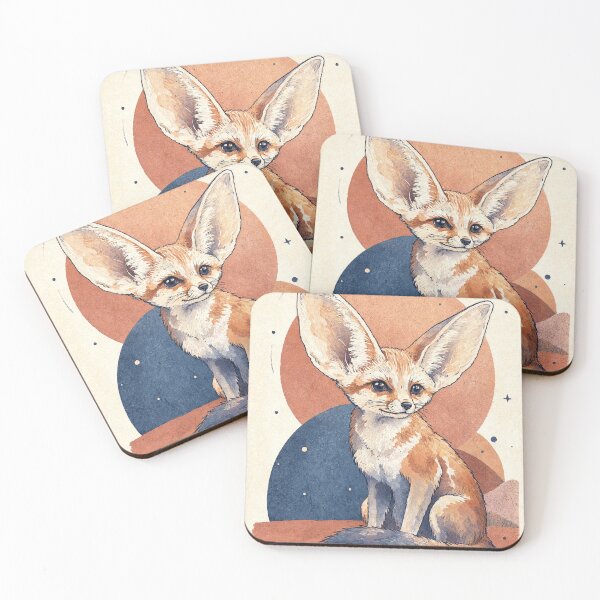 Item preview, Watercolor Fennec Fox Under the Moon designed and sold by Discount code.
