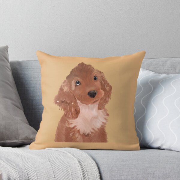 Item preview, Cute Brown Cocker Spaniel Puppy Illustration designed and sold by CelumV.