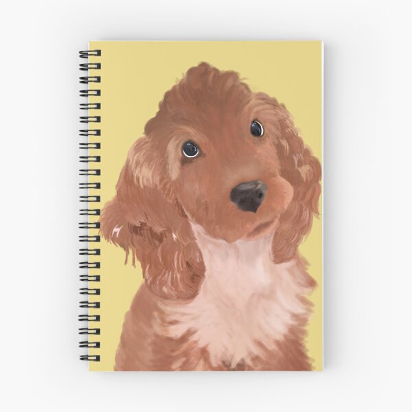 Item preview, Cute Brown Cocker Spaniel Puppy Illustration designed and sold by CelumV.