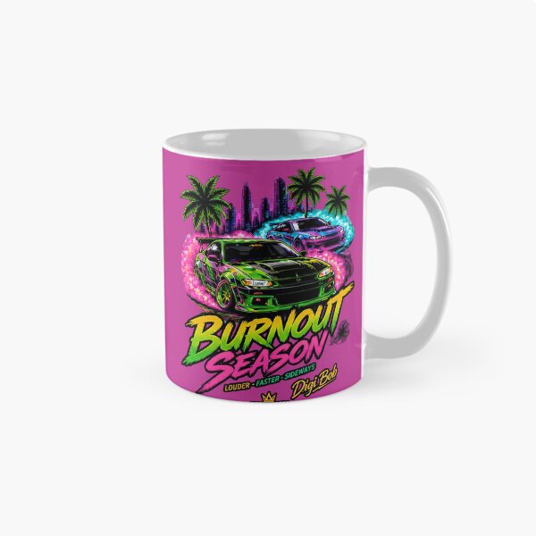 Item preview, Burnout Season JDM Drift Cars Synthwave Neon City T-Shirt  designed and sold by digitalbob60.