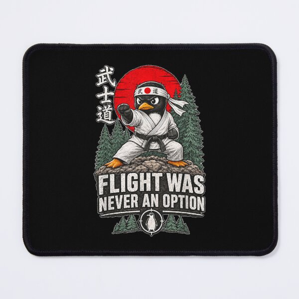 Item preview, Flight was Never an Option Karate Penguin Bushido Meme designed and sold by CrinoSwice.